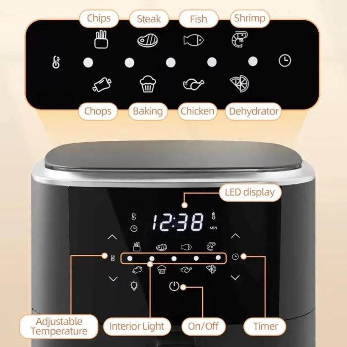 Аэрофритюрница (мультипечь) Royalty Line AF-5408 Black